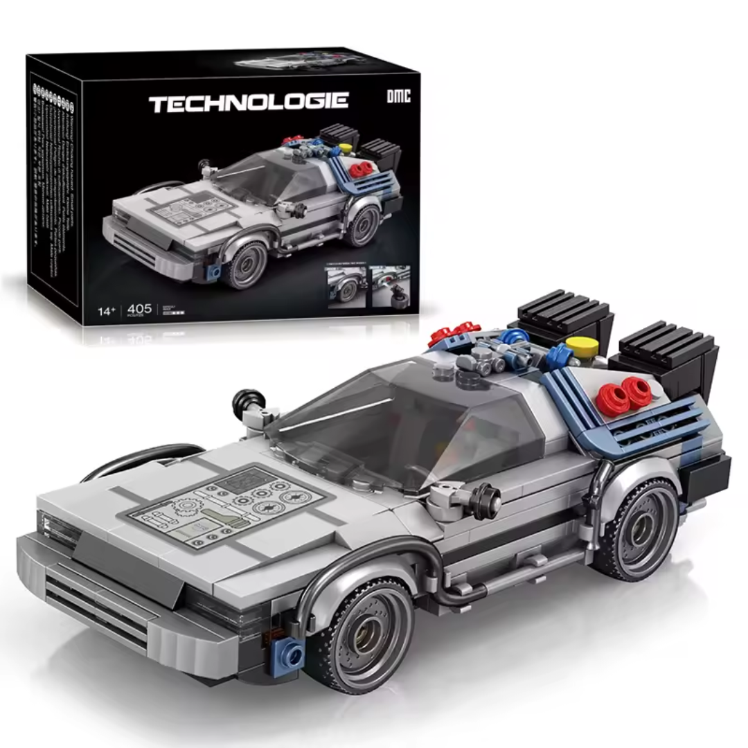 Blocks DeLorean Back to the Future