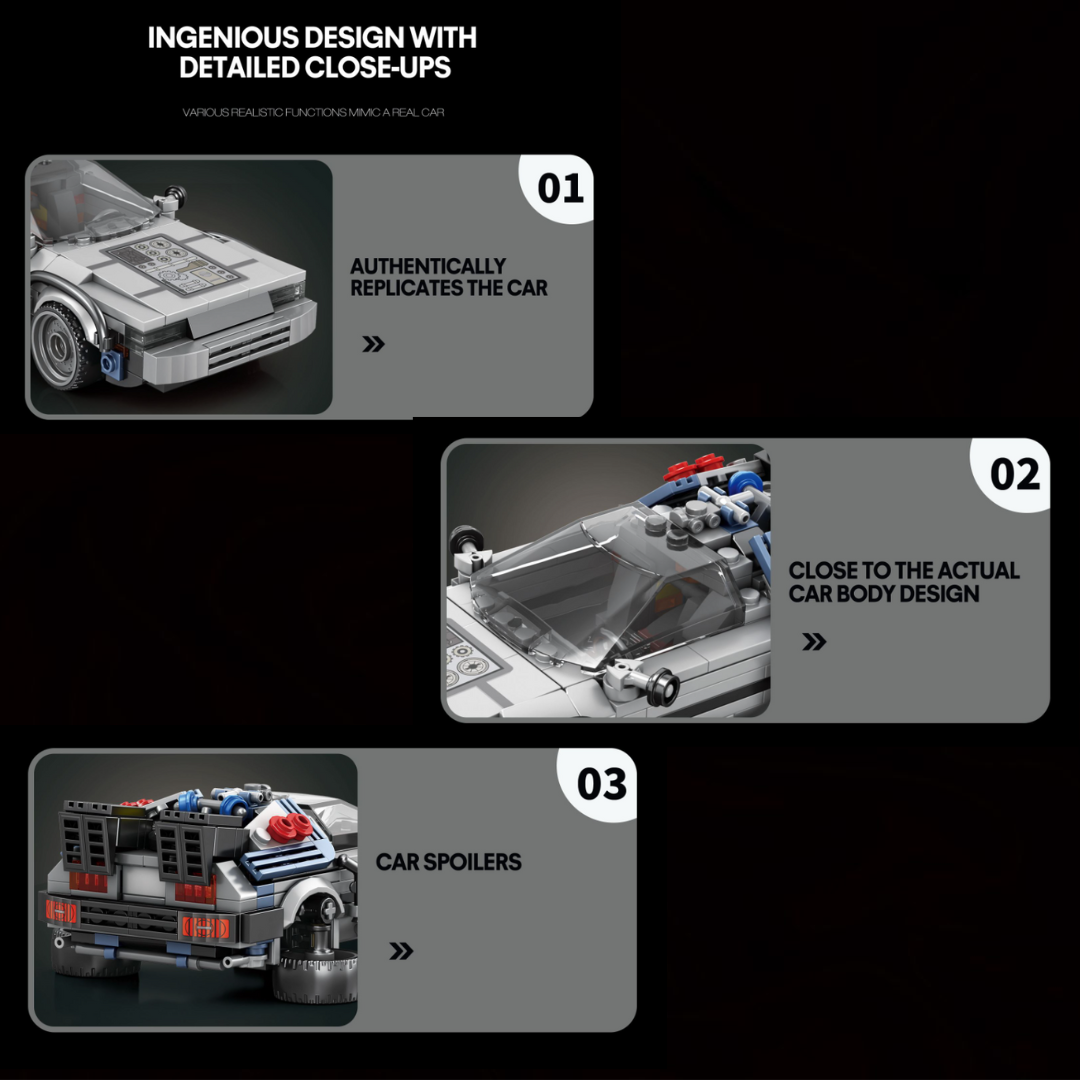 Blocks DeLorean Back to the Future